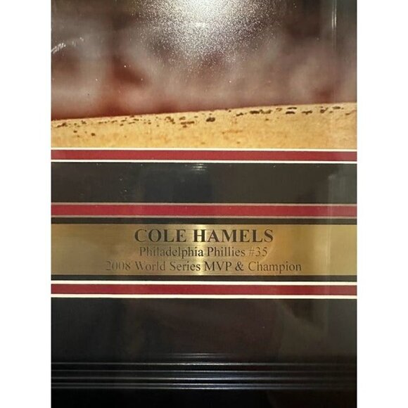 Cole Hamels signed autographed Philadelphia Phillies 2008 WS photo framed PSA - Picture 4 of 6